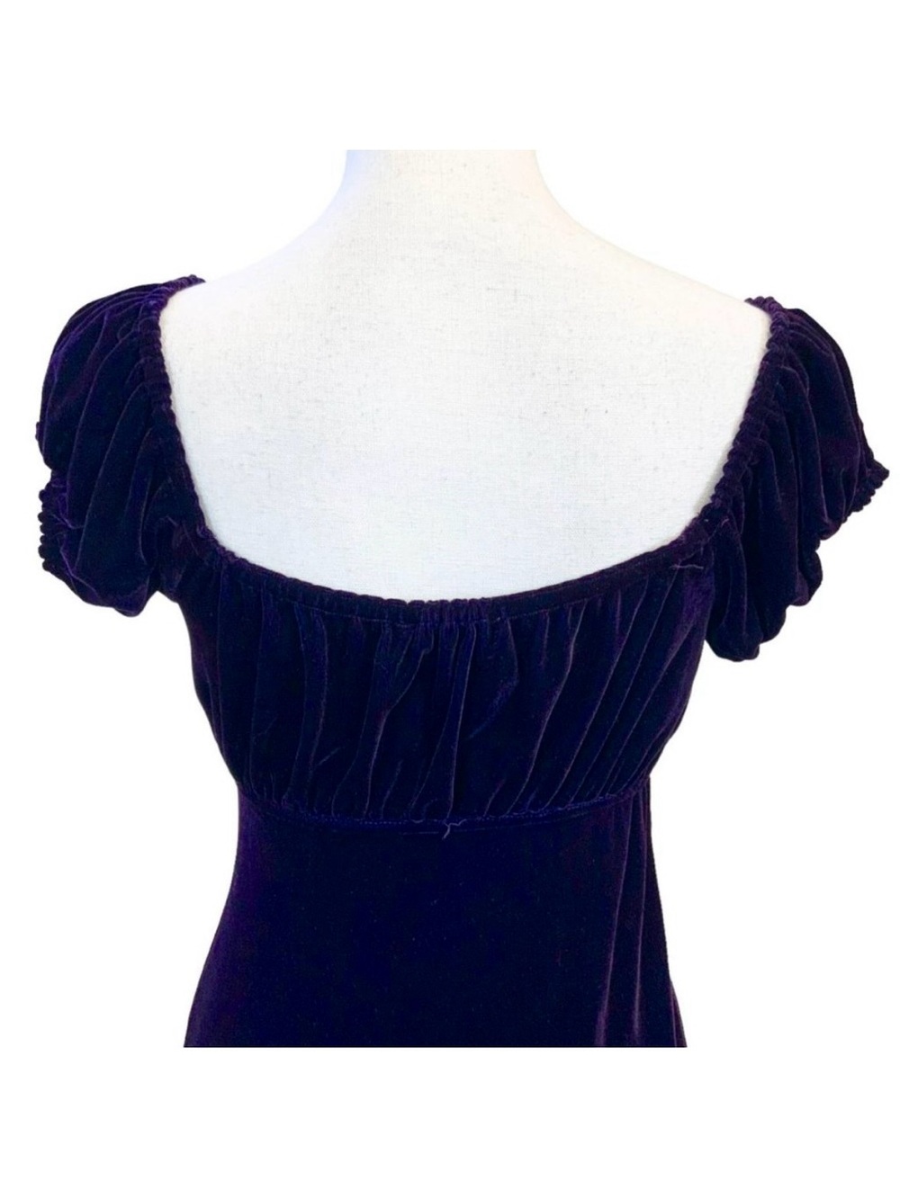 Vintage Cache Velvet Empire Waist Gown - Picture 5 of 8